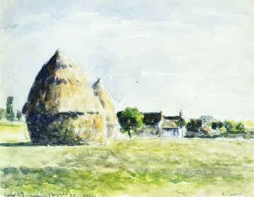  Stacks Painting - haystacks 1889 Camille Pissarro